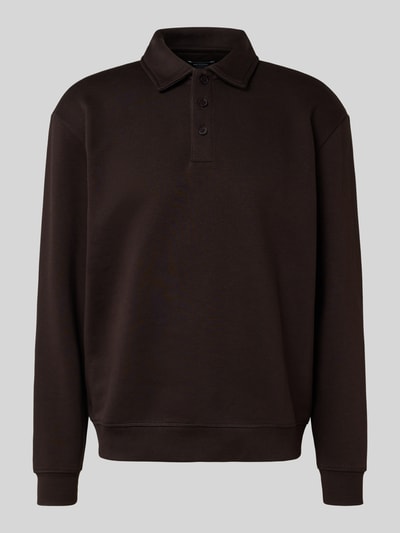 MCNEAL Poloshirt met ribboorden Chocoladebruin - 2