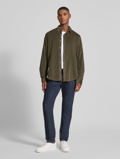 MCNEAL Freizeithemd mit Knopfleiste Oliv 1