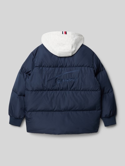 Tommy Hilfiger Kids Kurtka pikowana o kroju regular fit z wypełnieniem puchem i pierzem Granatowy 3