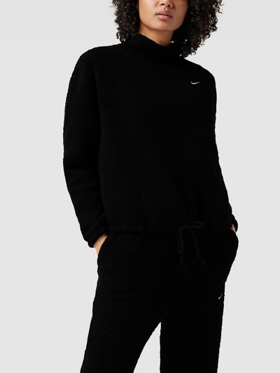 NIKE TRAINING Oversized Sweatshirt mit Webpelz Black 4