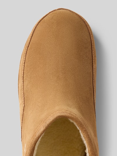 Polo Ralph Lauren Ankle Boots aus Wildleder mit Label-Stitching Cognac 3