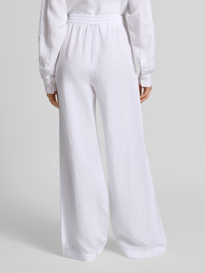 BOSS Loose Fit Leinenhose aus Lyocell-Leinen-Mix Modell 'TAVATI2_TI' Weiss 5