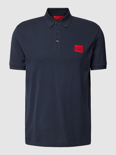 HUGO Poloshirt mit Label-Patch Modell 'Dereso' Marine 2