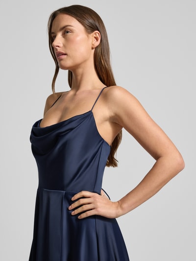 VM by Vera Mont Abendkleid mit Wasserfall-Ausschnitt Marine 3