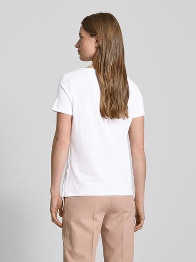 More & More T-Shirt mit Paillettenbesatz und Rundhalsausschnitt Offwhite 5