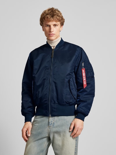 Alpha Industries Bomberka ze stójką Ciemnoniebieski 4