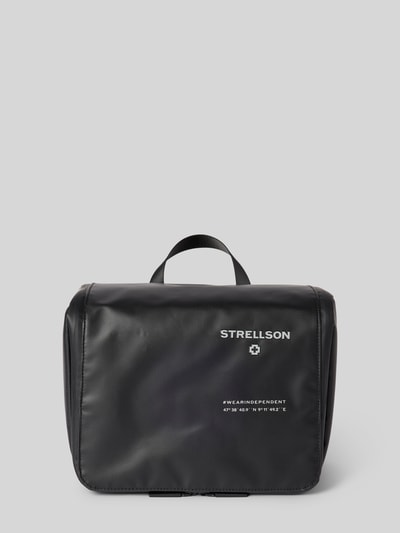 Strellson Kulturtasche mit Label-Print Modell 'benny' Black 1