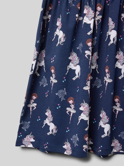 Happy Girls Kleid mit Rundhalsausschnitt Marine 2