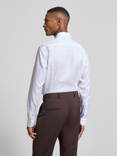 Jake*s Regular Fit Businesshemd aus Baumwolle mit Haifischkragen Weiss 5