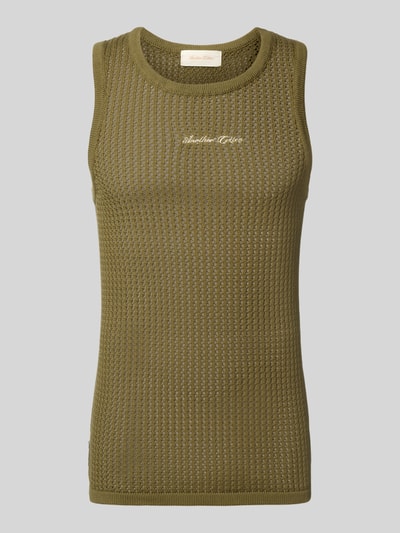 ANOTHER COTTON LAB Tanktop mit Strukturmuster Hellgruen 2
