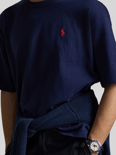 Polo Ralph Lauren Regular Fit T-Shirt aus reiner Baumwolle Marine 3