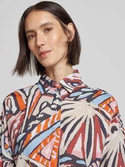 Christian Berg Woman Relaxed Fit Hemdbluse mit 3/4-Arm Dunkelrot 3