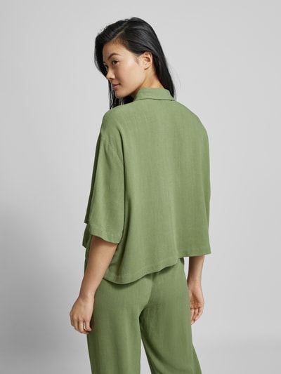 Jake*s Casual Overhemdblouse met 3/4-mouwen Grasgroen - 5