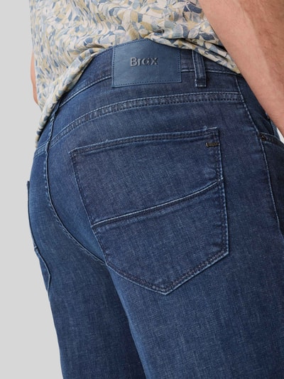 Brax Regular Fit Jeans aus Baumwoll-Kaschmir-Mix Modell 'Cadiz' Marine 3