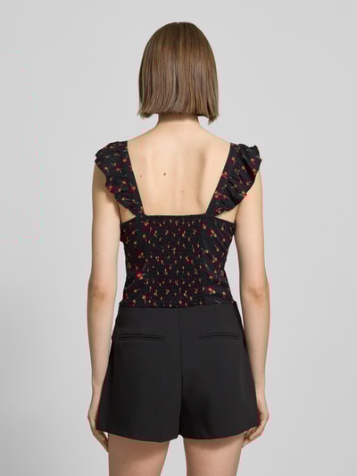 Only Slim Fit Crop Top aus reiner Viskose Modell 'NOVA LIFE' Black 5