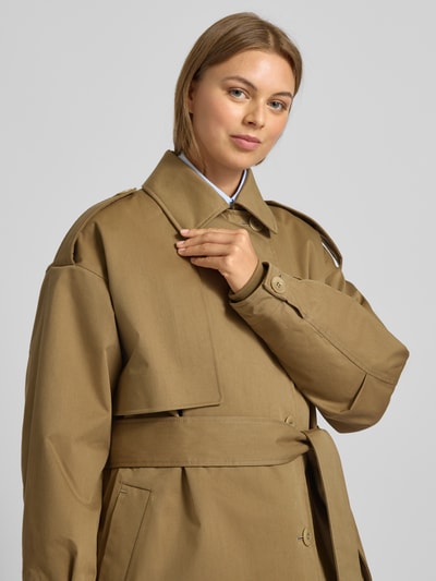 G-LAB Trenchcoat mit Knopfleiste Modell 'STELLA' Camel 3