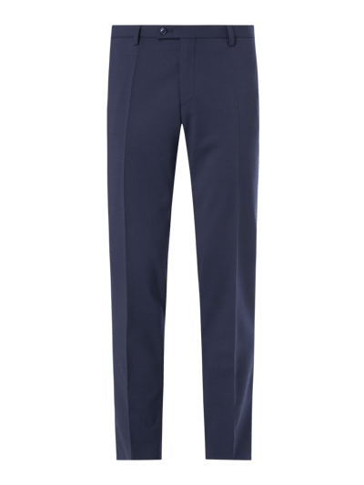 CG - Club of Gents Pantalon met bandplooien, model 'Cedric' Koningsblauw - 1