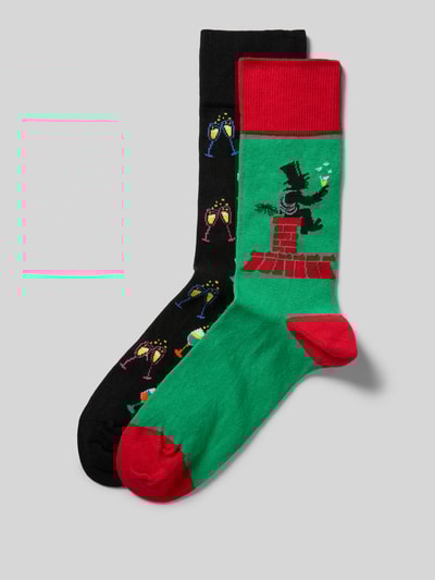 Christian Berg Men Socken mit geripptem Abschluss Hellgruen 1