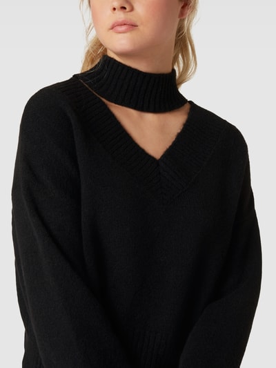 EDITED Strickpullover mit Cut Out Modell 'Wanja' Black 3