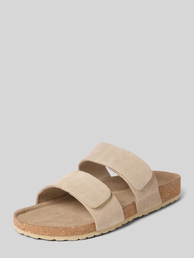 JACK & JONES Sandalette aus Kalbsleder Modell 'MALTA' Beige 1