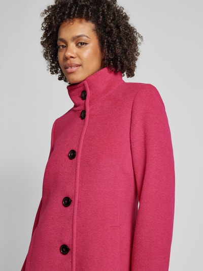 Fuchs Schmitt Wolljacke mit Stehkragen und Knopfverschluss Pink 3