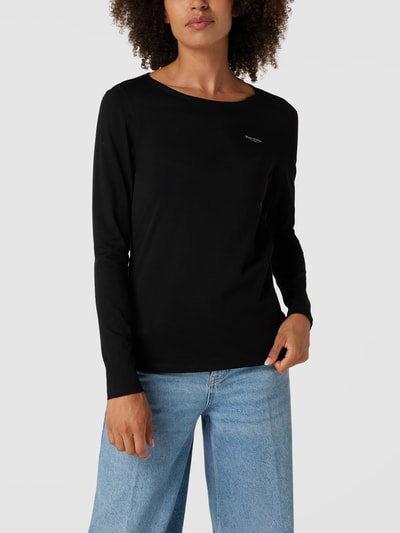 Marc O'Polo Longsleeve mit Label-Print Black 4