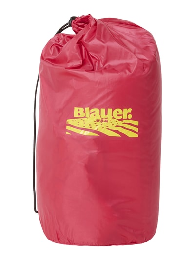 Blauer Usa Light-Daunenjacke mit Steppnähten Pink 6