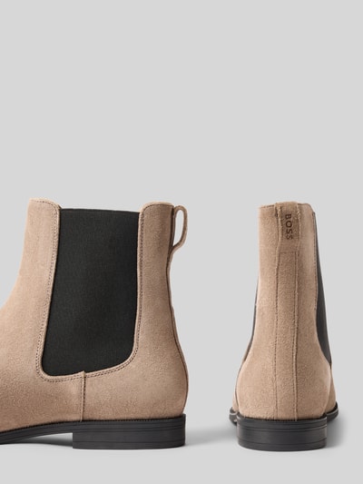 BOSS Chelsea boots van rundersuède, model 'LYCIA_BOOTIE_SD' Taupe - 2