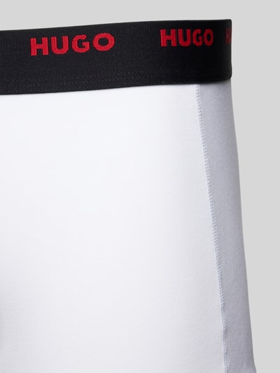 HUGO Trunks mit elastischem Logo-Bund im 3er-Pack Rot 2