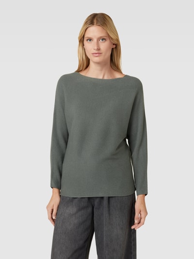 s.Oliver RED LABEL Gebreide pullover met boothals, model 'Otto' Lichtgroen - 4