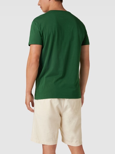 Lacoste T-Shirt mit Logo-Stitching Modell 'Supima' Gruen 5