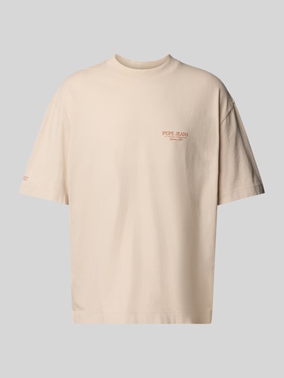 Pepe Jeans T-Shirt mit Label-Print Beige 1