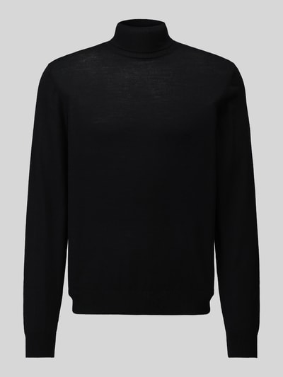 Jake*s Studio Men Regular Fit Rollkragenpullover aus reiner Wolle Modell 'MIKO' Black 2