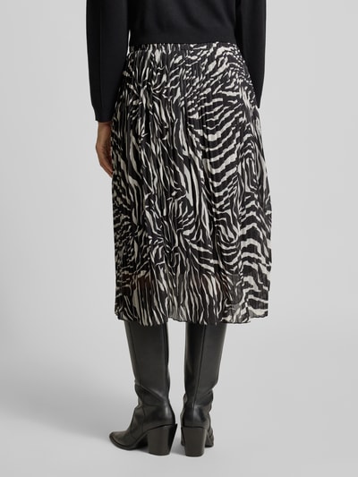 ZABAIONE Midirok met plissévouwen Middenbruin - 5