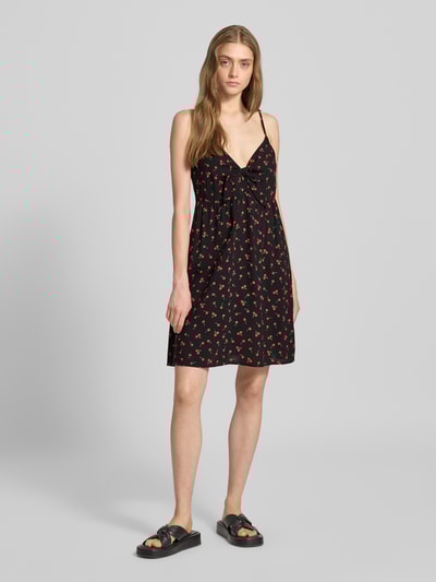 Only Mini-jurk in A-lijn van pure viscose, model 'NOVA LIFE' Zwart - 1