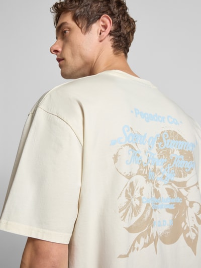 Pegador T-Shirt mit Label-Print Offwhite 3