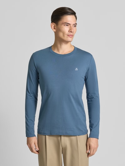 Marc O'Polo Shaped fit shirt met lange mouwen van puur katoen Petrol - 4