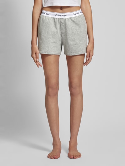 Calvin Klein Underwear Shorts in Melange-Optik mit elastischem Bund Silber Melange 4