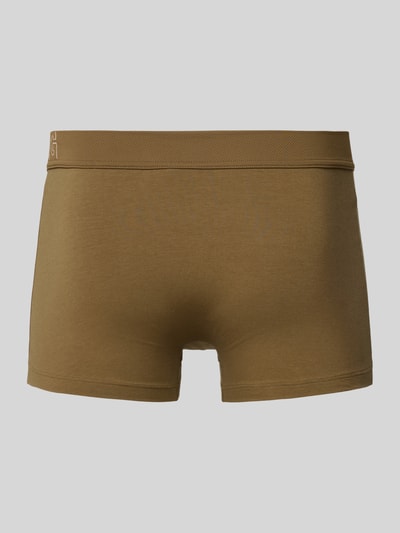 SLG Boxershort met elastische band met label Olijfgroen - 3