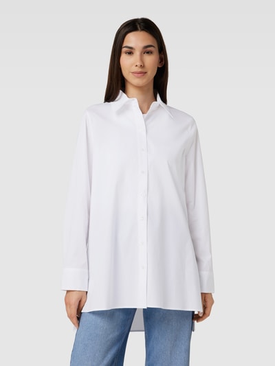 JOOP! Extra lange overhemdblouse Wit - 4