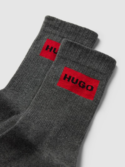 HUGO CLASSIFICATION Socken aus Baumwoll-Mix in melierter Optik im 2er-Pack Mittelgrau 2