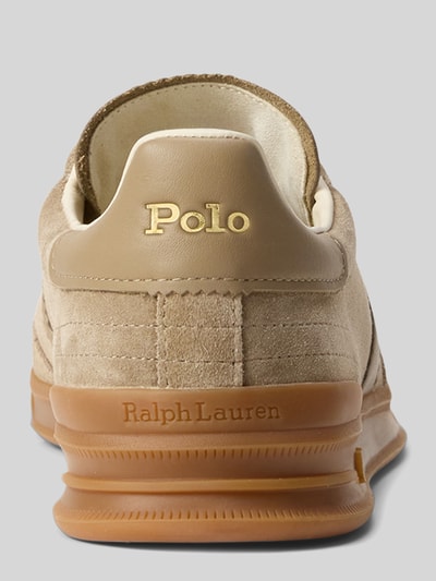 Polo Ralph Lauren Sneakersy z naturalnej skóry welurowej Szarobrązowy 4