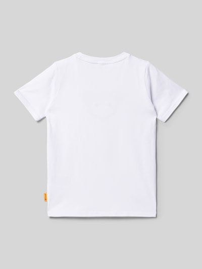 Steiff T-Shirt mit Logo-Badge Weiss 3