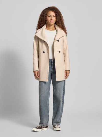 Only Płaszcz o pudełkowym kroju model ‘BLAKE LIFE’ Piaskowy 1