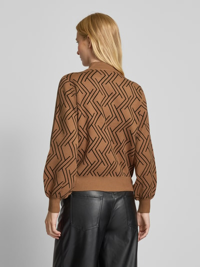 Only Pullover mit geometrischem Muster Modell 'ANNY' Camel 5