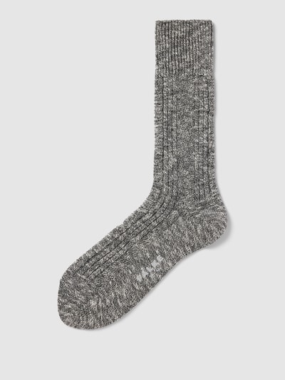 Falke Socken in melierter Optik Modell 'Pile' Anthrazit Melange 1