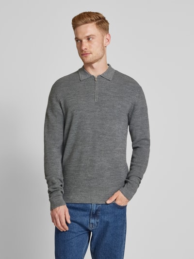 Jack & Jones Premium Gebreide pullover met polokraag Middengrijs - 4