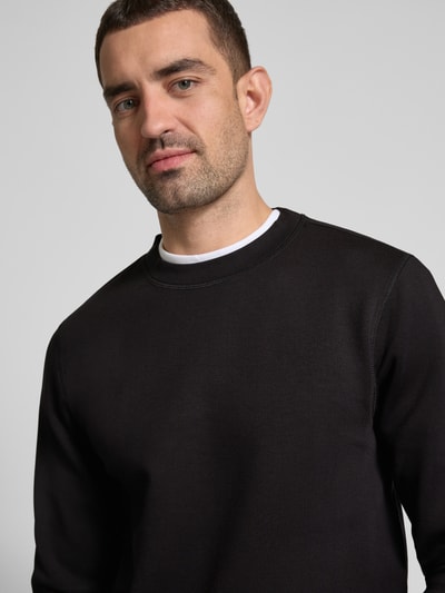 Casual Friday Sweatshirt mit gerippten Abschlüssen Modell 'Sebastian' Black 3