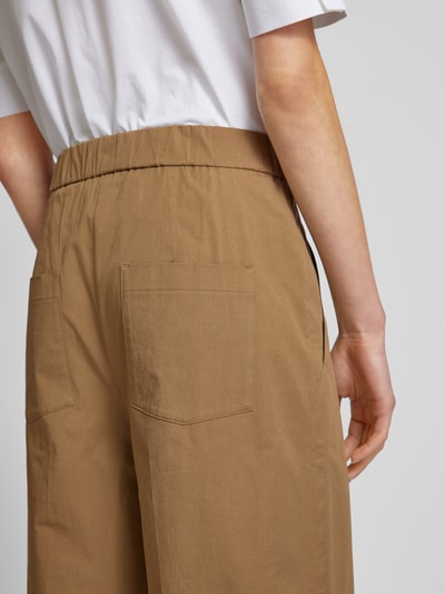 Luisa Cerano Culotte mit Bügelfalten in unifarbenem Design Khaki 3