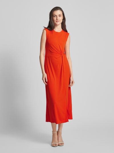 Esprit Midikleid in unifarbenem Design Orange 4